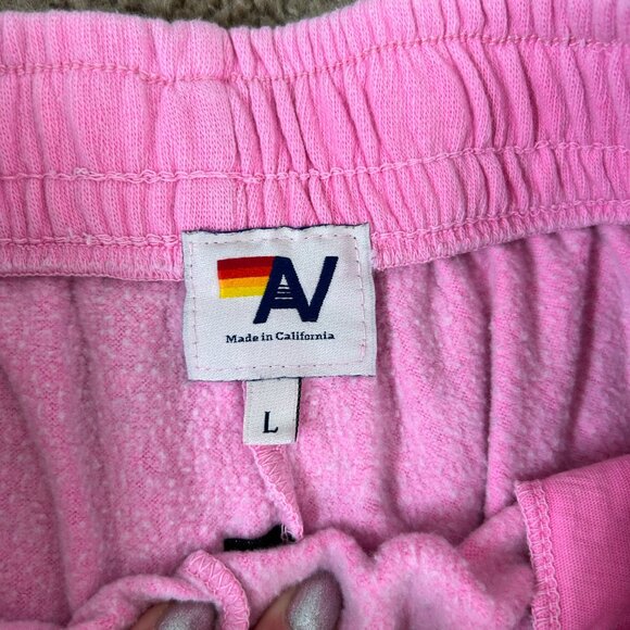 Aviator Nation Pink Athletic Shorts L (Flaws) - Picture 5 of 5